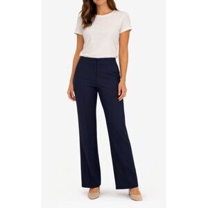 Talbots Women's Indigo Blue Easy Travel Flare Leg Trouser Size 14